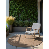 Kusový koberec Duet Liora Beige/White kruh - na ven i na doma