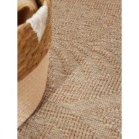 Kusový koberec Duet Liora Beige/White kruh - na ven i na doma
