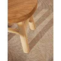 Kusový koberec Duet Liora Beige/White kruh - na ven i na doma