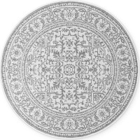 Kusový koberec Duet Kona White/Gray kruh - na ven i na doma
