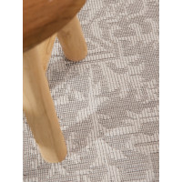 Kusový koberec Duet Kona White/Gray kruh - na ven i na doma