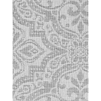 Kusový koberec Duet Rosel White/Gray kruh - na ven i na doma