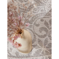 Kusový koberec Duet Rosel White/Gray kruh - na ven i na doma