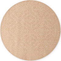 Kusový koberec Duet Rosel Beige/White kruh - na ven i na doma