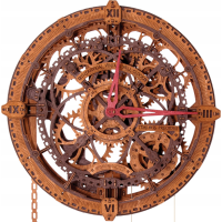 WOODEN CITY 3D puzzle Industriální nástěnné hodiny 421 dílů