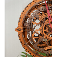 WOODEN CITY 3D puzzle Industriální nástěnné hodiny 421 dílů