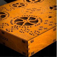 WOODEN CITY 3D puzzle Industriální nástěnné hodiny 421 dílů