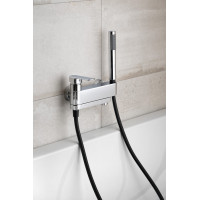 Sapho MIXONA nástěnná vanová baterie s ruční sprchou, otočné ramínko, chrom MG110