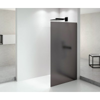 Polysan ARCHITEX BLACK MATT sprchová zástěna 962mm, kouřové matné sklo AXB100SM