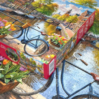 CHERRY PAZZI Puzzle Amsterdamské tulipány 1000 dílků