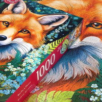 CHERRY PAZZI Puzzle Liška v květinách 1000 dílků