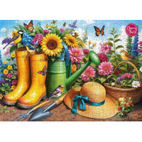 CHERRY PAZZI Puzzle Zlaté holínky v zahradě 1000 dílků