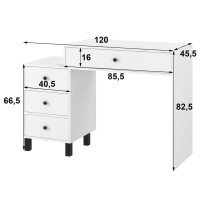 Toaletní stolek ELEGANT - kašmírový