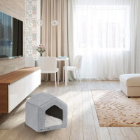 Pelíšek pro psy/kočky Puppy Joy - šedý