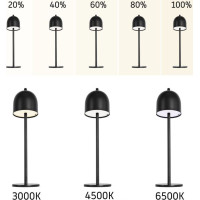 Dotyková noční lampička MODERN - šedá