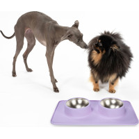 Misky pro psy/kočky/zvířata Puppy Joy - fialové