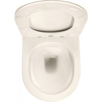 Závěsné WC Rea CARLO mini RIMLESS + Duroplast sedátko flat - ecru