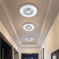 Stropní LED svítidlo s ventilátorem na dálkové ovládání - bílé