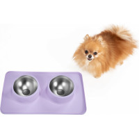Misky pro psy/kočky/zvířata Puppy Joy - fialové
