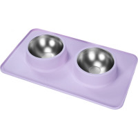 Misky pro psy/kočky/zvířata Puppy Joy - fialové