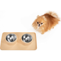 Misky pro psy/kočky/zvířata Puppy Joy - béžové