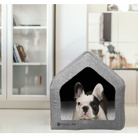 Pelíšek pro psy/kočky Puppy Joy - šedý