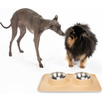 Misky pro psy/kočky/zvířata Puppy Joy - béžové