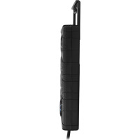 Solight přepěťová ochrana, 8z, USB A+CA, 2m, černá