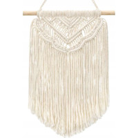 Závěsná dekorace macramé BOHO - ecru