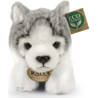 Rappa Plyšový pes husky ležící 20 cm ECO-FRIENDLY