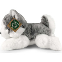 Rappa Plyšový pes husky ležící 20 cm ECO-FRIENDLY