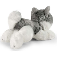 Rappa Plyšový pes husky ležící 20 cm ECO-FRIENDLY