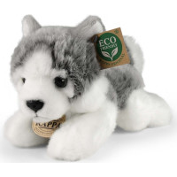 Rappa Plyšový pes husky ležící 20 cm ECO-FRIENDLY