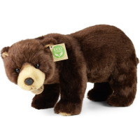 Rappa Plyšový medvěd hnědý stojící 40 cm ECO-FRIENDLY