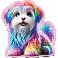 WOODEN CITY Dřevěné puzzle Veselé štěně 50 dílků