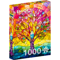 ENJOY Puzzle Mozaikový strom 1000 dílků