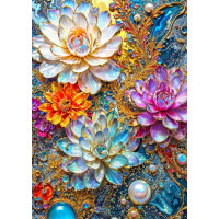 ENJOY Puzzle Perleťové lekníny 1000 dílků