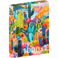 ENJOY Puzzle Svět kaktusů 1000 dílků
