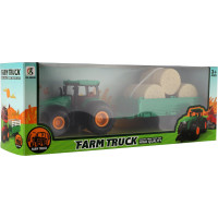 TEDDIES Traktor s vlečkou na setrvačník 30 cm 1ks (mix)