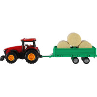 TEDDIES Traktor s vlečkou na setrvačník 30 cm 1ks (mix)