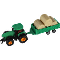 TEDDIES Traktor s vlečkou na setrvačník 30 cm 1ks (mix)