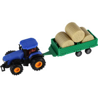 TEDDIES Traktor s vlečkou na setrvačník 30 cm 1ks (mix)