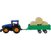 TEDDIES Traktor s vlečkou na setrvačník 30 cm 1ks (mix)