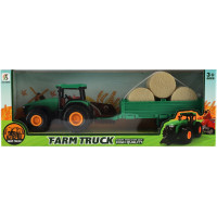 TEDDIES Traktor s vlečkou na setrvačník 30 cm 1ks (mix)