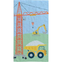Dětský bavlněný ručník KIDS 30x50 cm - Na staveništi