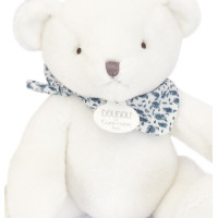 Doudou Plyšový medvídek bílý 25 cm