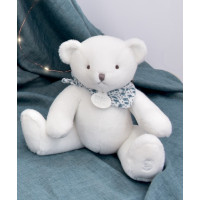 Doudou Plyšový medvídek bílý 25 cm