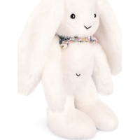 Doudou Plyšový králíček s šátkem bílý 35 cm