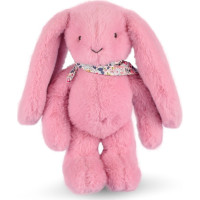 Doudou Plyšový králíček s šátkem růžový 35 cm