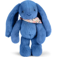 Doudou Plyšový králíček s šátkem modrý 35 cm